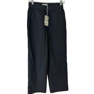 Everlane SZ 6 Black The Easy Straight Leg Chino Front Back Pockets Pull-On Pants